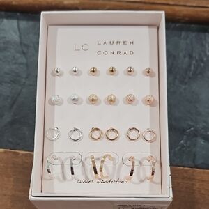 LC Lauren Conrad Gold and Silver Earring Set